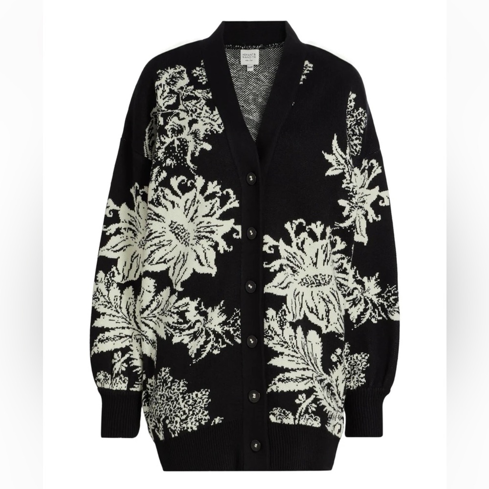 HEMANT & NANDITA MATCHING DEA OVERSIZE CARDIGAN AND MINI SKIRT S